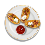 Potato Skins With Cheese 