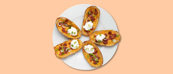 Potato Skins With Cheese 