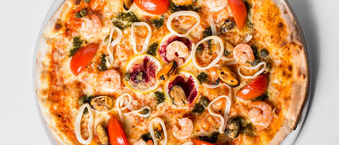 Seafood Pizza  8" Small 